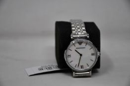 A ladies as new Emporio Armani AR1682 watch (No box included).