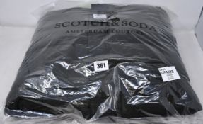 An as new Scotch & Soda faux-down puffa jacket in green (M - RRP €320).