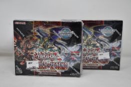 Two sealed as new boxes of Konami English edition Yu-Gi-Oh Battles of Legend Armageddon trading card