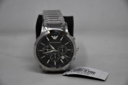 A men's as new Emporio Armani AR2434 Renato watch (No box included).