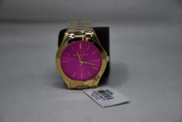 A ladies as new Michael Kors MK3264 Slim Runway Watch.