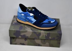 A pair of as new Valentino Garavani camouflage sneakers (EU 40).
