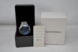 A men's boxed as new Emporio Armani AR1787 watch.