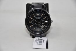 A men's as new Armani AR1451 luxury ceramic watch (No box included).