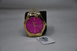 A ladies as new Michael Kors MK3264 Slim Runway Watch.