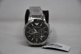 A men's as new Emporio Armani AR2434 Renato watch (No box included).