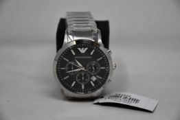 A men's as new Emporio Armani AR2434 Renato watch (No box included).