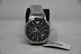 A men's as new Emporio Armani AR2434 Renato watch (No box included).