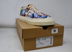 A pair of as new S.W.C & Endless Joy Cracked Earth canvas sneakers (UK 10).