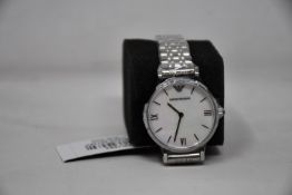 A ladies as new Emporio Armani AR1682 watch (No box included).