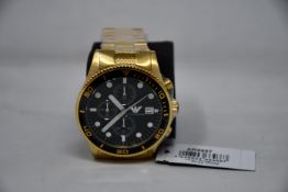 A men's as new Emporio Armani AR5857 gold chronograph watch (No box included).