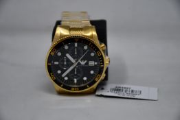 A men's as new Emporio Armani AR5857 gold chronograph watch (No box included).