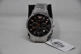 A men's as new Emporio Armani AR2434 Renato watch (No box included).