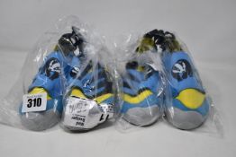 Five pairs of children's Mad Rock Mad Badger climbing trainers (All UK 10K).