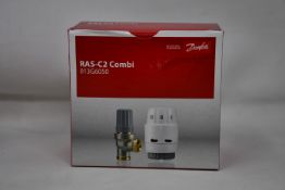Twenty boxed as new Danfoss RAS-C2 Combi Angled, 15mm Valves (013G6050).