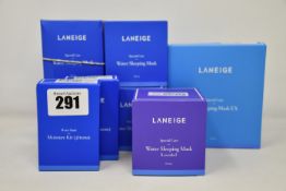 Four as new Laneige special care water sleeping masks (4 x 70ml), Laneige special care eye