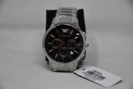 A men's as new Emporio Armani AR2434 Renato watch (No box included).
