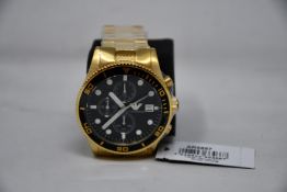 A men's as new Emporio Armani AR5857 gold chronograph watch (No box included).