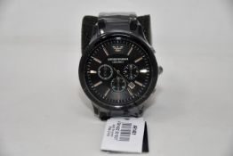 A men's as new Armani AR1451 luxury ceramic watch (No box included).