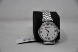 A ladies as new Emporio Armani AR1682 watch (No box included).