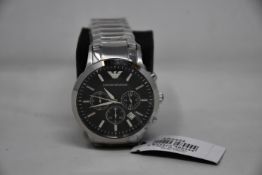 A men's as new Emporio Armani AR2434 Renato watch (No box included).