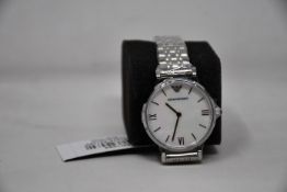 A ladies as new Emporio Armani AR1682 watch (No box included).