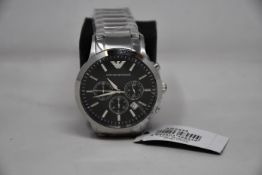 A men's as new Emporio Armani AR2434 Renato watch (No box included).