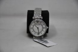 A ladies as new Emporio Armani AR1908 Gianni T-bar watch (No box included).