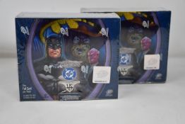 Two as new DC Comics Origins VS System Booster Boxes (14 cards per pack, 24 packs per box).
