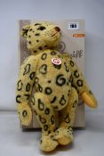 A boxed as new Steiff Alpaca Leopard Teddy Bear (Limited edition).