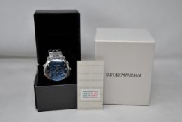 A men's boxed as new Emporio Armani AR1787 watch.
