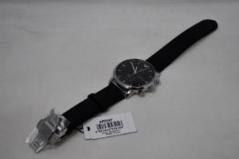 Two men's as new Emporio Armani AR0397 black chronograph watches (No box included).