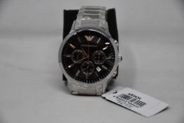 A men's as new Emporio Armani AR2434 Renato watch (No box included).