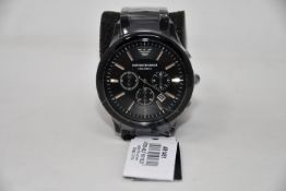 A men's as new Armani AR1451 luxury ceramic watch (No box included).