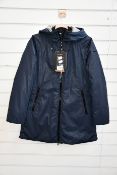 A women's X-LED parka jacket in blue nights (Size 40).
