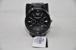 A men's as new Armani AR1451 luxury ceramic watch (No box included).