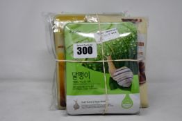 Two packs of 10pcs Tony & Moly pureness green 100 mask sheets, one pack of 10pcs Esfolio snail
