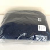 A bagged as new Urbanara Antua cotton blanket Dark Blue 200 x 260cm