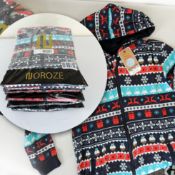 Six bagged as new Noroze Kids Fairisle Onsie Navy, Size 9-10