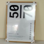 Eight sealed as new Solid Oak Frames by Paper Collective, RRP £24 each