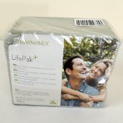A boxed as new Nu Skin Pharmanex LIFEPAK+ Vitamins 60 Sachets - some damage to box