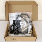 A boxed as new Dornbracht hand shower set with individual rosettes, VAIA, Dark platinum matt, RRP £