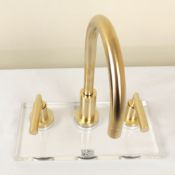 A boxed as new Dornbracht Tara Three-hole Mixer, Brushed Durabrass, RRP £1,500