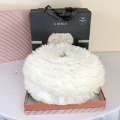 Two boxed as new Eos Pendant Ceiling Shade Ceiling Feather Light White, RRP £87 each