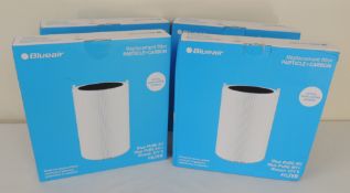 Four boxed as new Blueair Blue PURE 411 replacement particle and carbon filters, celophane wrapped