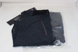 Two pairs of men's as new Gore C5 cycling shorts (M - RRP £99 each).