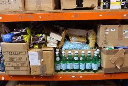 A large quantity of food, confectionery, beverages and related to include Latzimas Extra Virgin