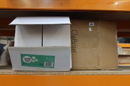 Eight boxed Glo Brite LED door wreaths.