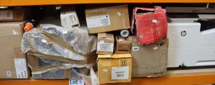 A quantity of printers, printer parts, paper rolls and ink cartridges (All items sold as seen).