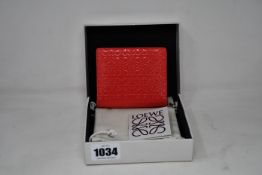 A ladies as new Loewe Purse in pink.